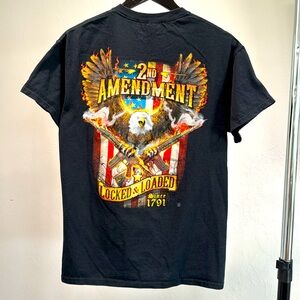Gildan 2nd Amendment T-Shirt, Size Medium. Great Condition